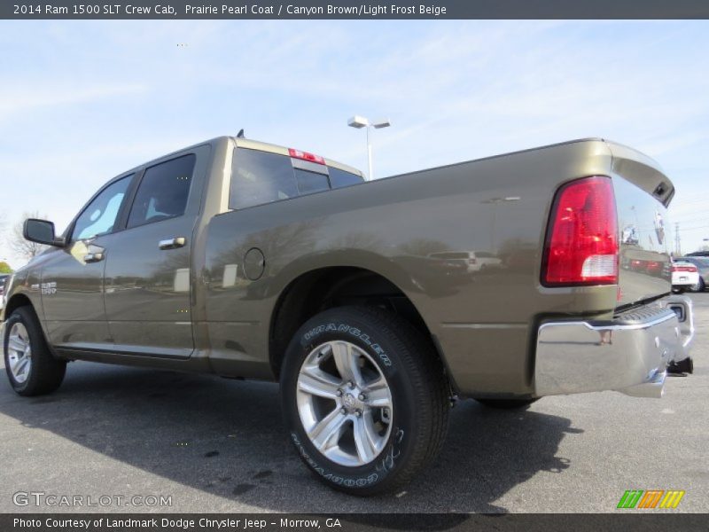 Prairie Pearl Coat / Canyon Brown/Light Frost Beige 2014 Ram 1500 SLT Crew Cab