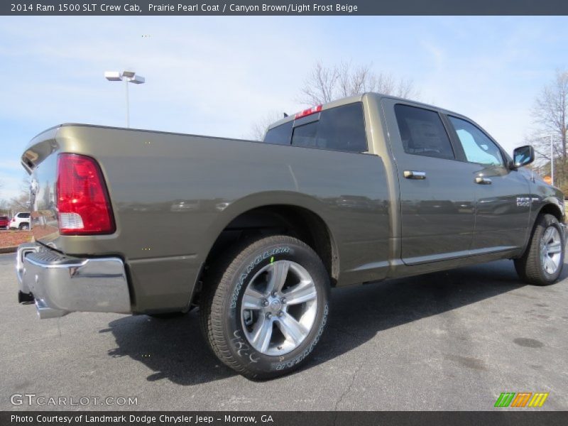 Prairie Pearl Coat / Canyon Brown/Light Frost Beige 2014 Ram 1500 SLT Crew Cab