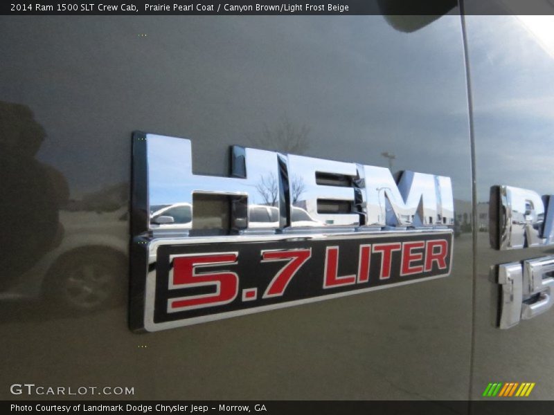 Prairie Pearl Coat / Canyon Brown/Light Frost Beige 2014 Ram 1500 SLT Crew Cab