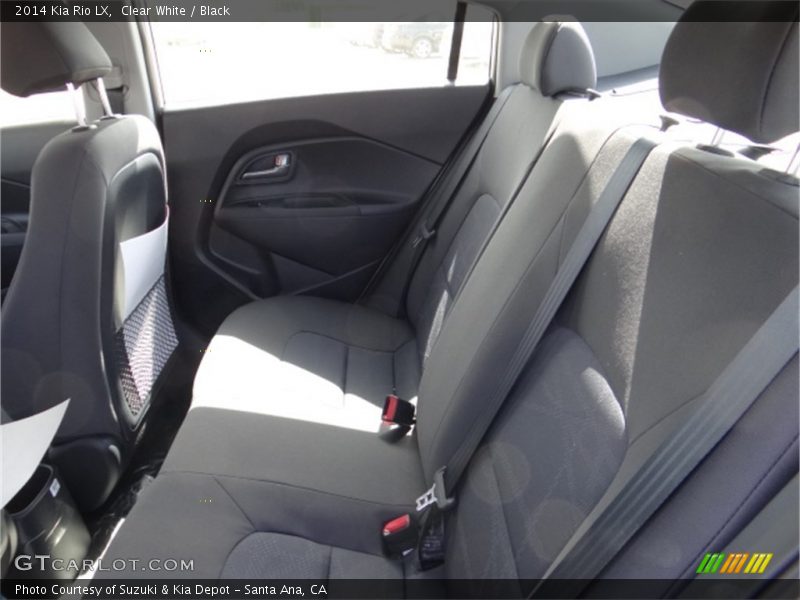 Clear White / Black 2014 Kia Rio LX