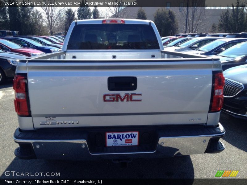 Quicksilver Metallic / Jet Black 2014 GMC Sierra 1500 SLE Crew Cab 4x4