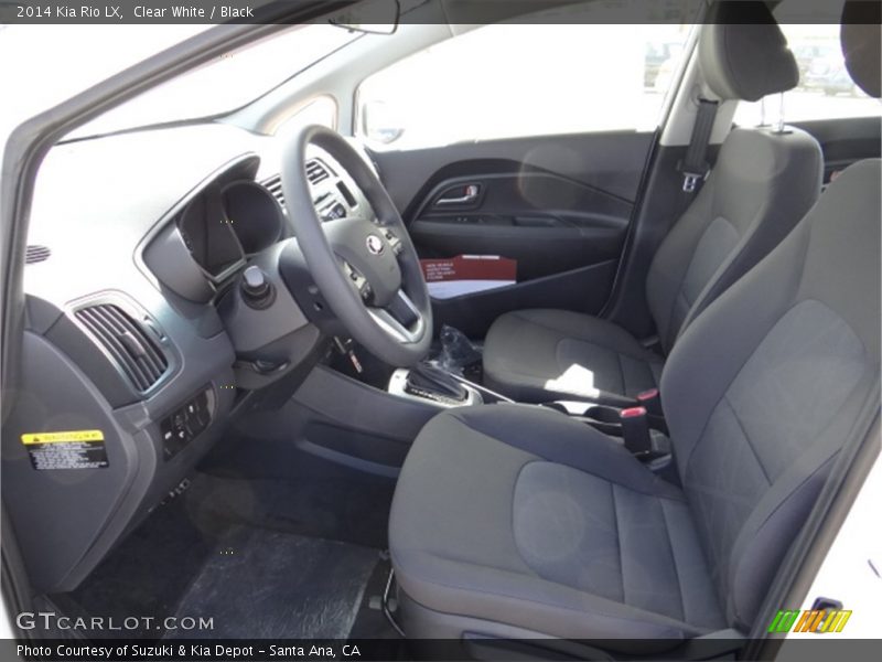 Clear White / Black 2014 Kia Rio LX
