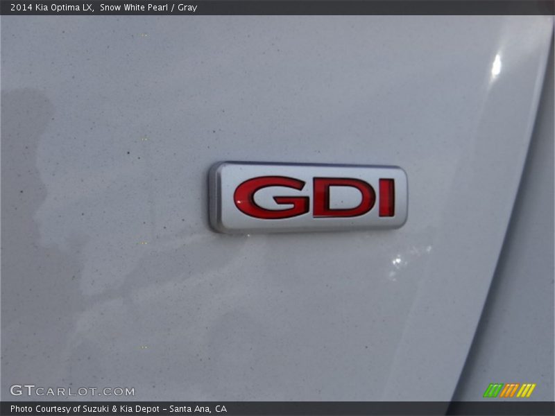 Snow White Pearl / Gray 2014 Kia Optima LX