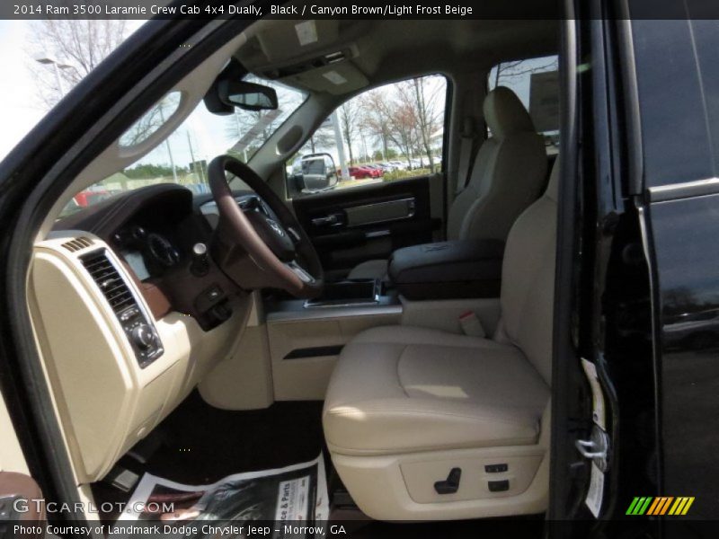 Black / Canyon Brown/Light Frost Beige 2014 Ram 3500 Laramie Crew Cab 4x4 Dually