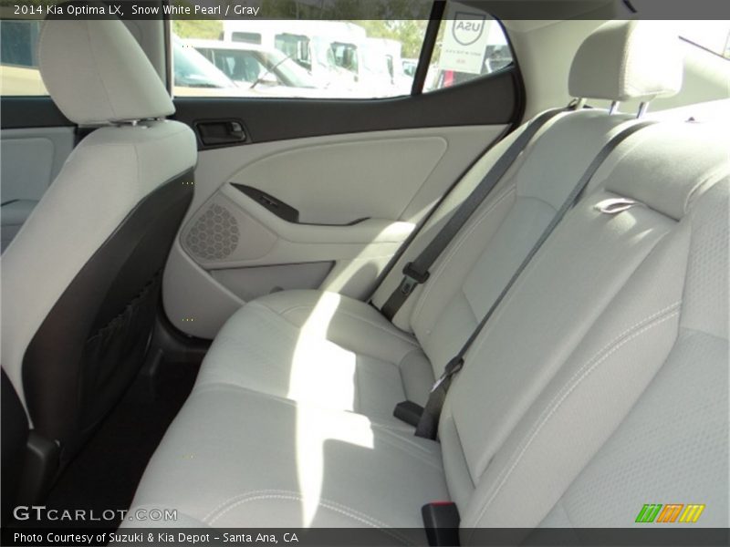 Snow White Pearl / Gray 2014 Kia Optima LX