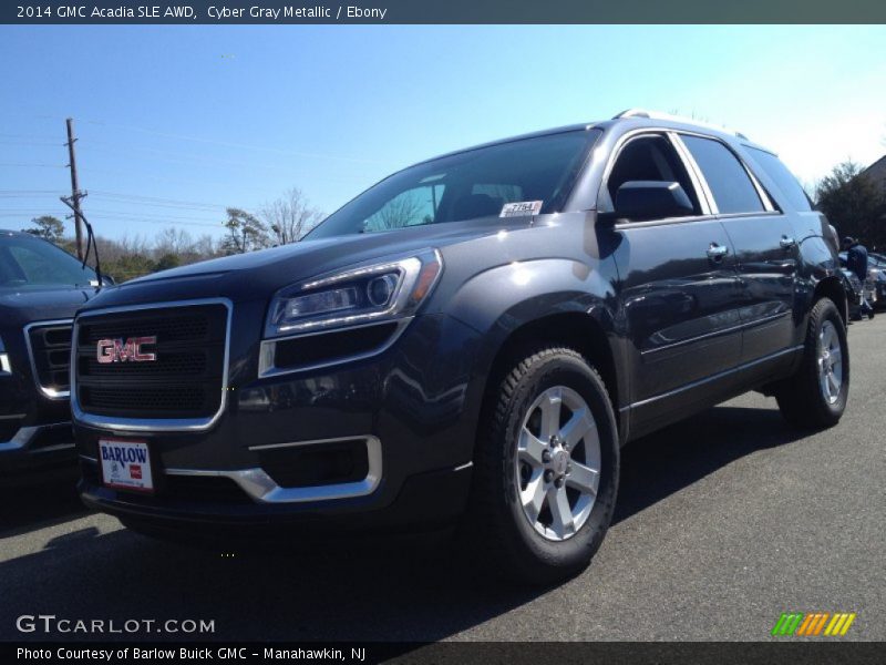 Cyber Gray Metallic / Ebony 2014 GMC Acadia SLE AWD