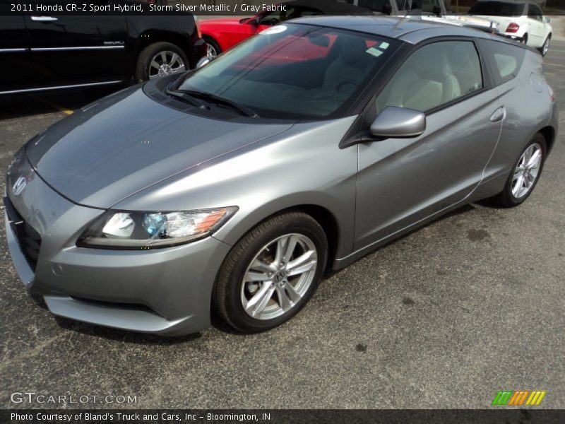 Storm Silver Metallic / Gray Fabric 2011 Honda CR-Z Sport Hybrid