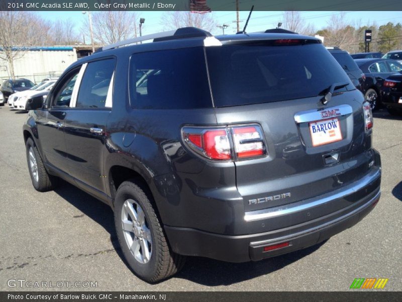 Cyber Gray Metallic / Ebony 2014 GMC Acadia SLE AWD