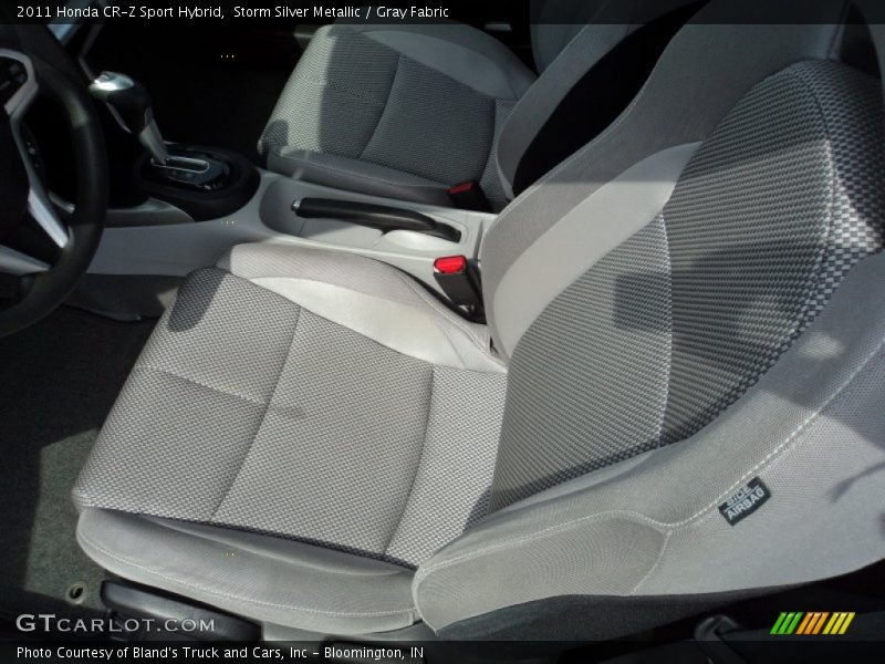 Storm Silver Metallic / Gray Fabric 2011 Honda CR-Z Sport Hybrid