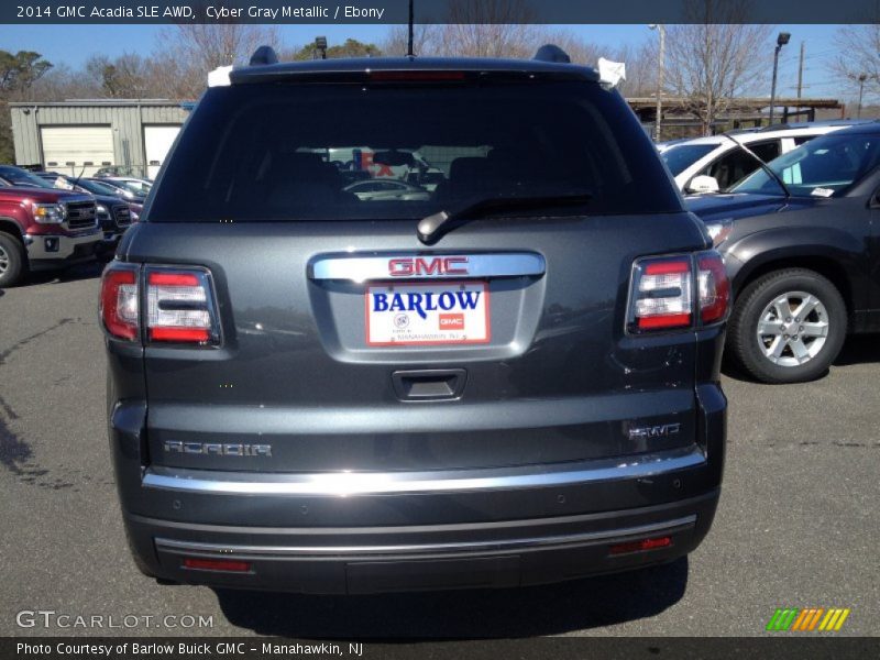 Cyber Gray Metallic / Ebony 2014 GMC Acadia SLE AWD