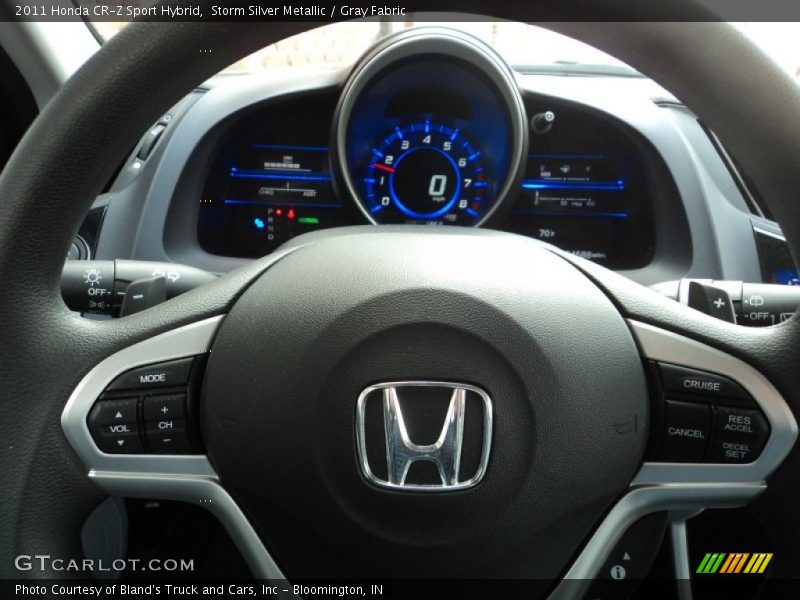 Storm Silver Metallic / Gray Fabric 2011 Honda CR-Z Sport Hybrid