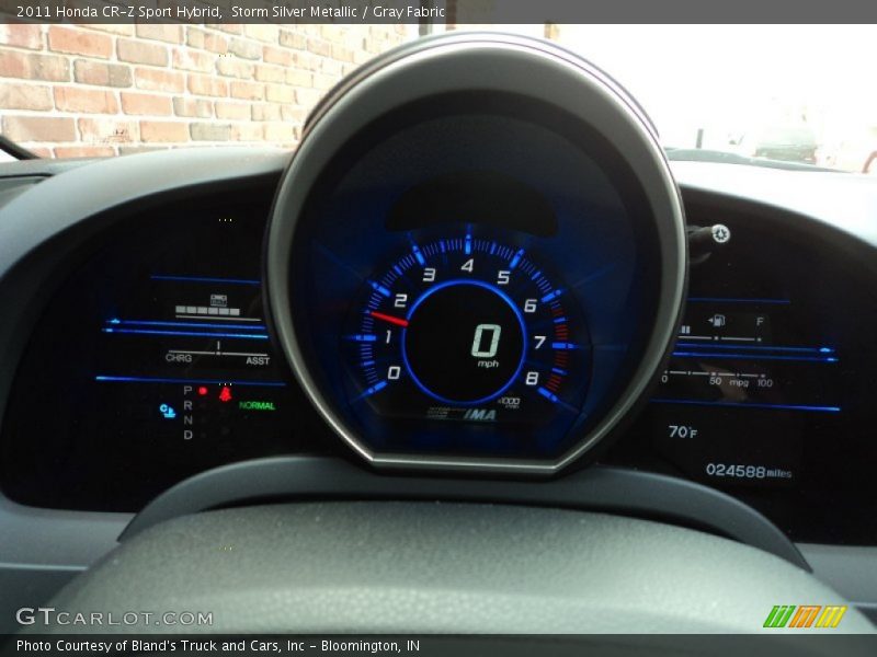 Storm Silver Metallic / Gray Fabric 2011 Honda CR-Z Sport Hybrid