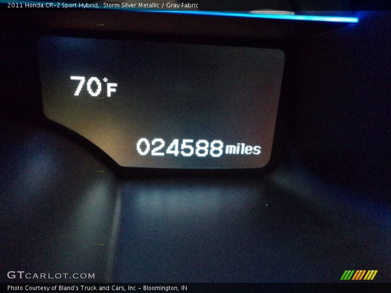 Storm Silver Metallic / Gray Fabric 2011 Honda CR-Z Sport Hybrid