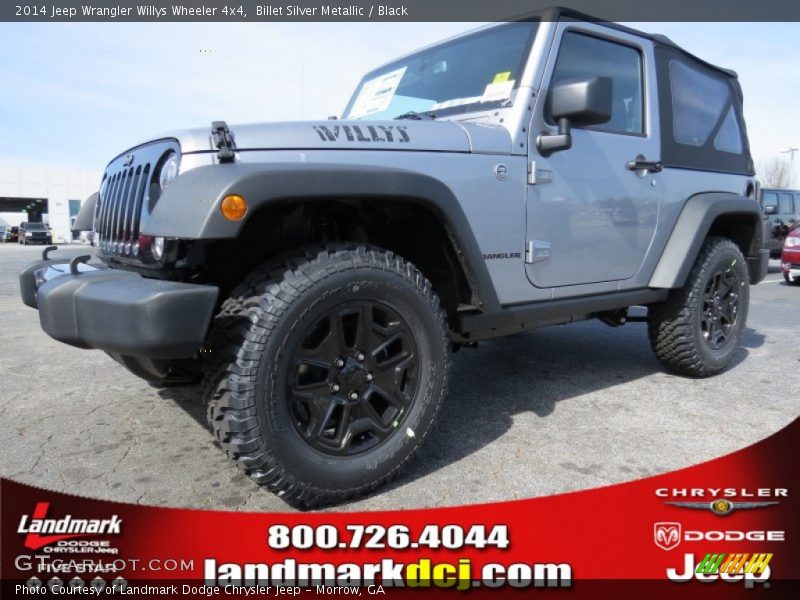 Billet Silver Metallic / Black 2014 Jeep Wrangler Willys Wheeler 4x4