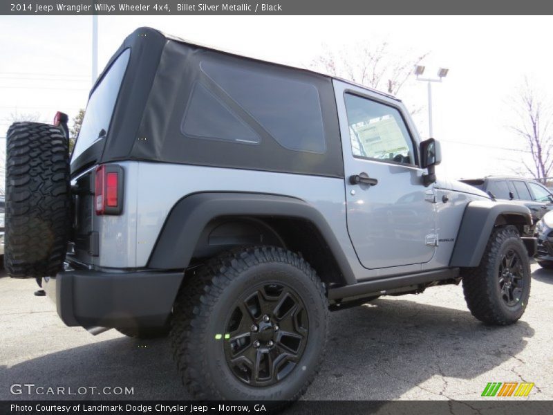 Billet Silver Metallic / Black 2014 Jeep Wrangler Willys Wheeler 4x4