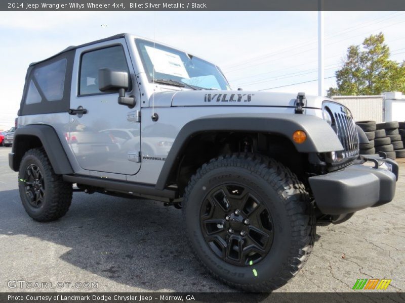 Front 3/4 View of 2014 Wrangler Willys Wheeler 4x4