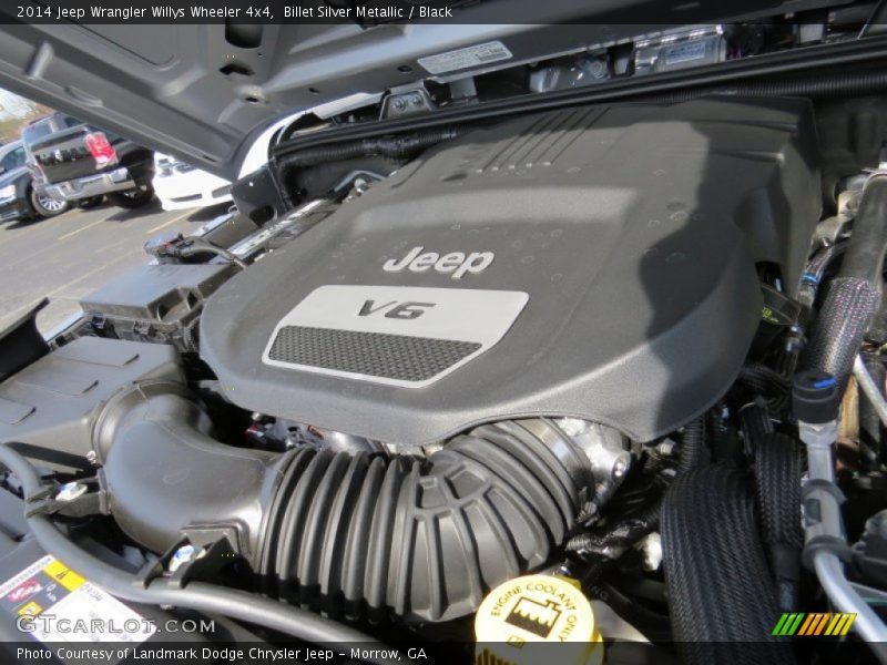 Billet Silver Metallic / Black 2014 Jeep Wrangler Willys Wheeler 4x4