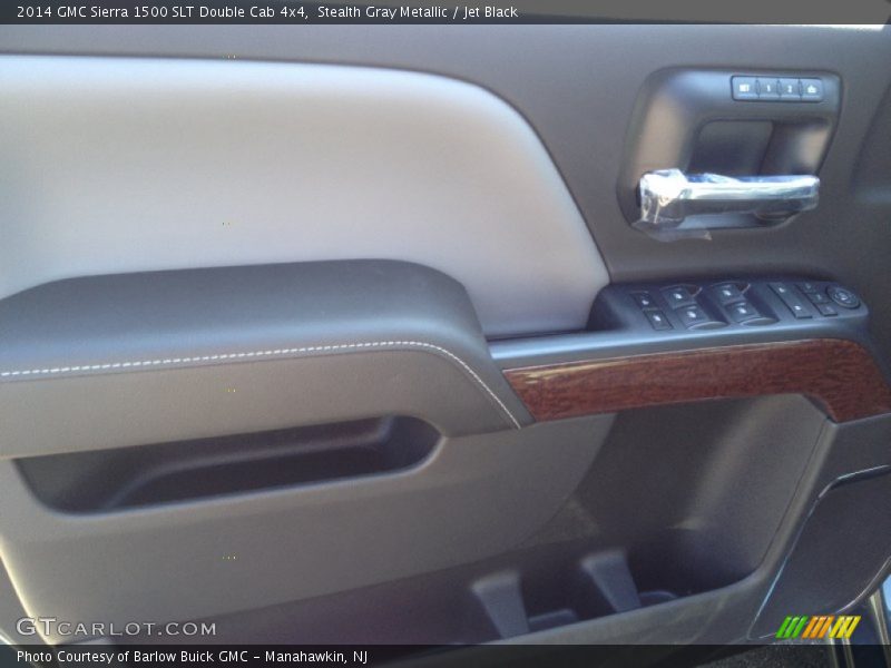 Stealth Gray Metallic / Jet Black 2014 GMC Sierra 1500 SLT Double Cab 4x4