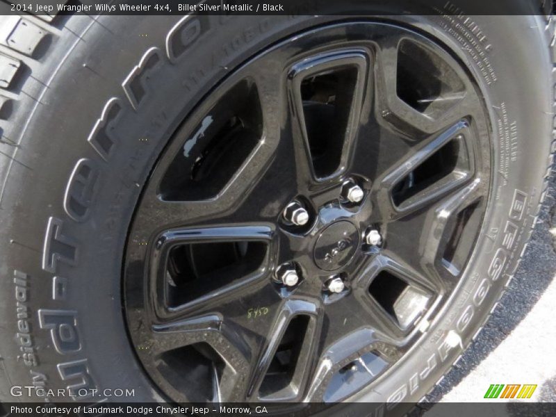 Billet Silver Metallic / Black 2014 Jeep Wrangler Willys Wheeler 4x4