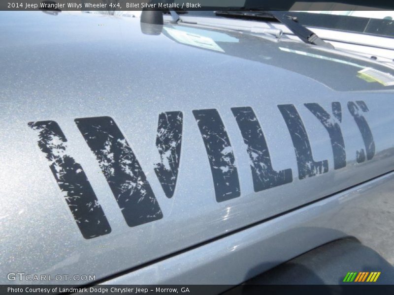 Billet Silver Metallic / Black 2014 Jeep Wrangler Willys Wheeler 4x4