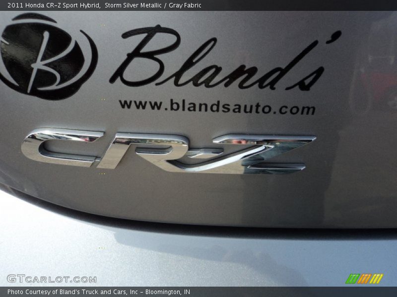 Storm Silver Metallic / Gray Fabric 2011 Honda CR-Z Sport Hybrid
