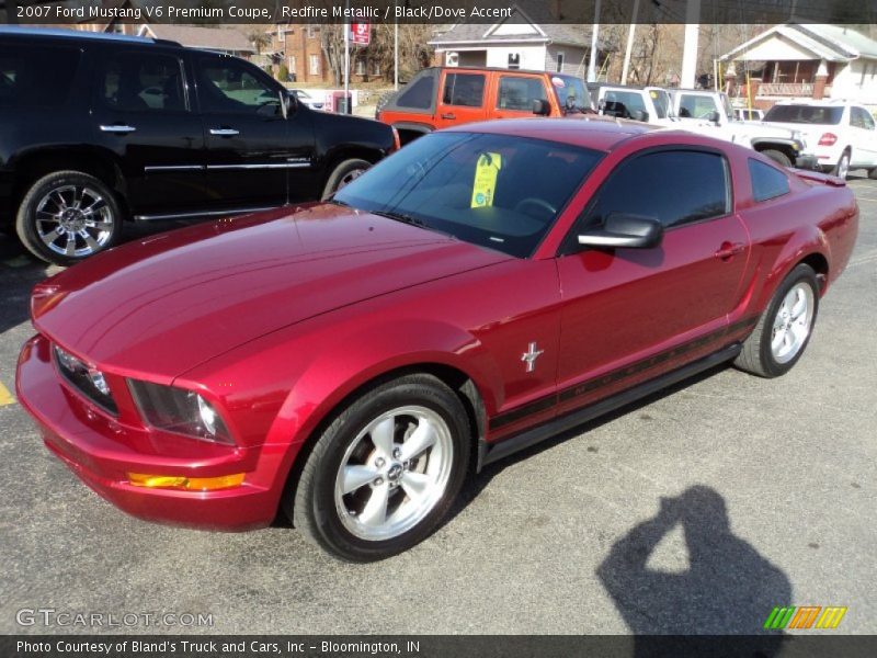 Redfire Metallic / Black/Dove Accent 2007 Ford Mustang V6 Premium Coupe