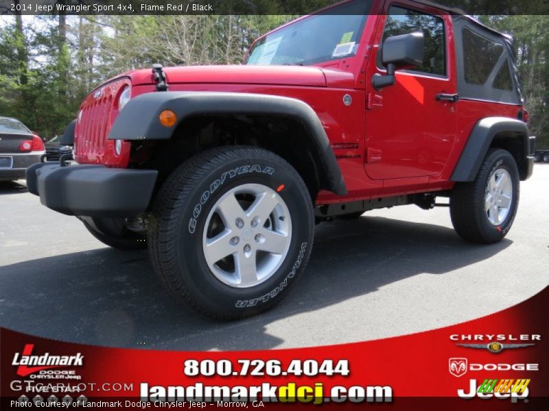 Flame Red / Black 2014 Jeep Wrangler Sport 4x4