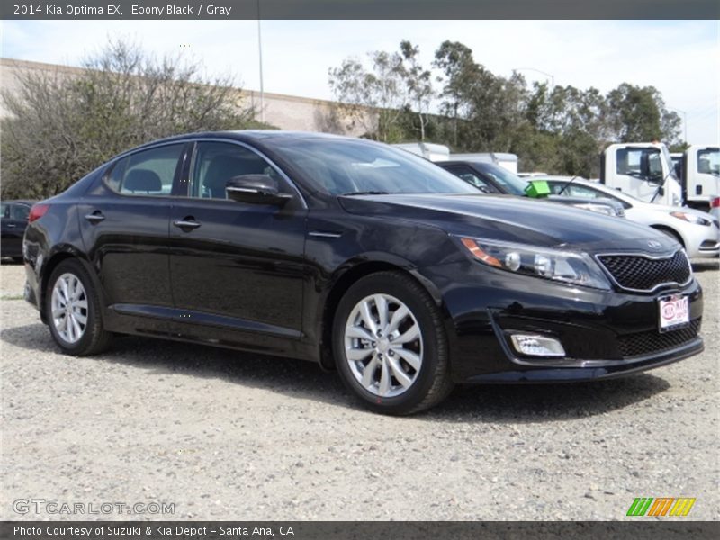 Ebony Black / Gray 2014 Kia Optima EX