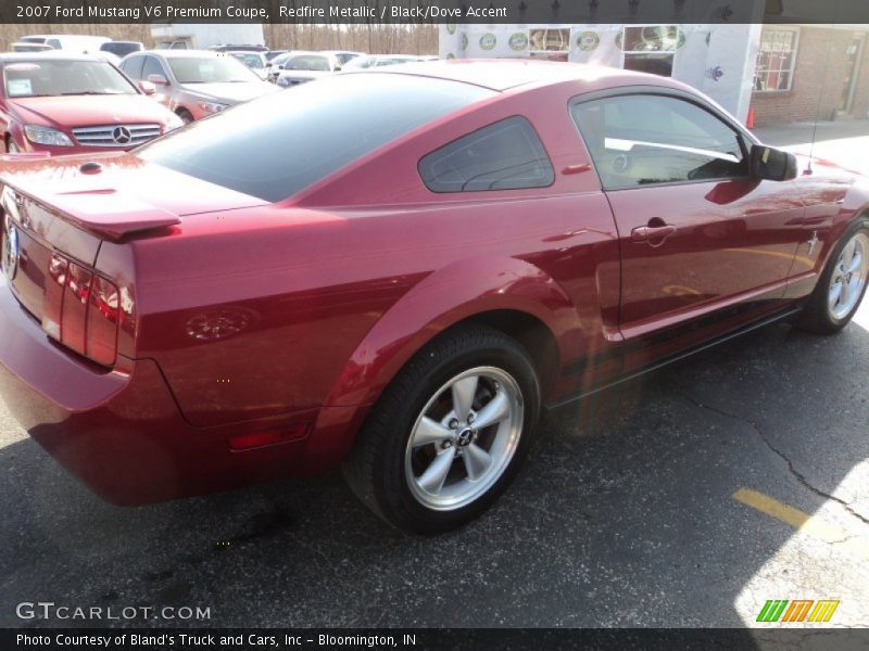 Redfire Metallic / Black/Dove Accent 2007 Ford Mustang V6 Premium Coupe