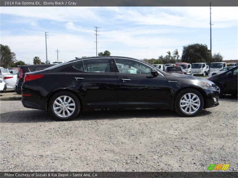 Ebony Black / Gray 2014 Kia Optima EX