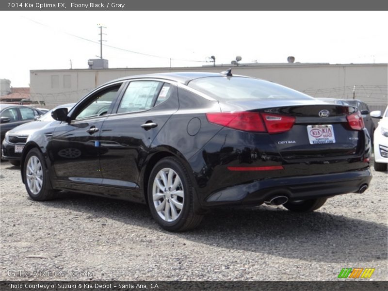 Ebony Black / Gray 2014 Kia Optima EX