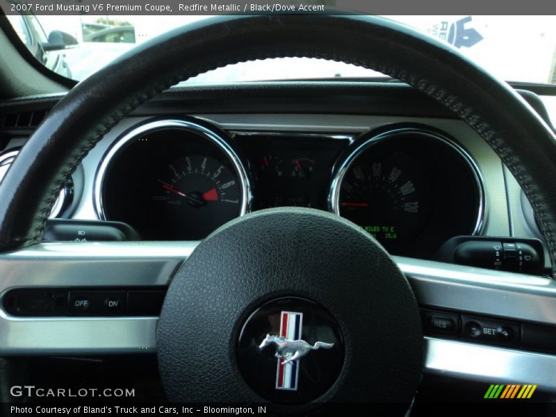 Redfire Metallic / Black/Dove Accent 2007 Ford Mustang V6 Premium Coupe