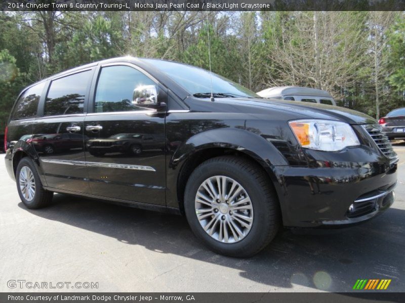 Mocha Java Pearl Coat / Black/Light Graystone 2014 Chrysler Town & Country Touring-L