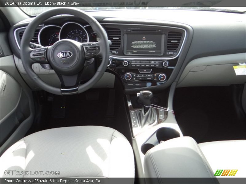 Ebony Black / Gray 2014 Kia Optima EX