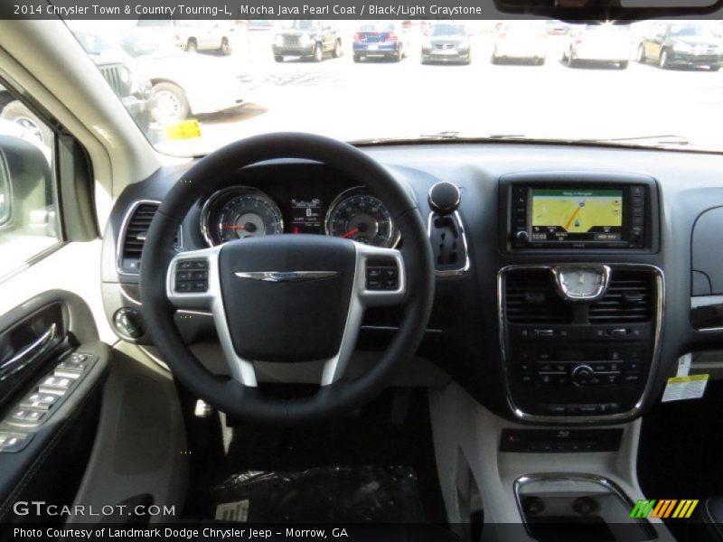 Mocha Java Pearl Coat / Black/Light Graystone 2014 Chrysler Town & Country Touring-L