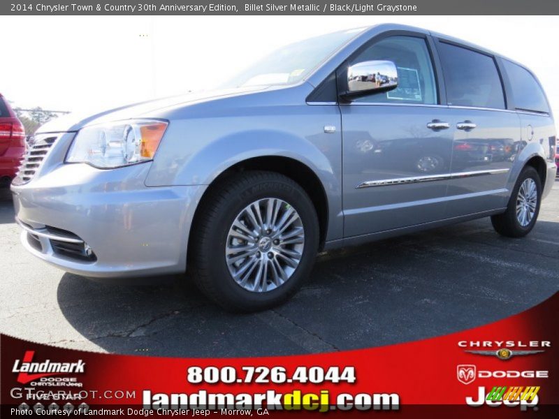 Billet Silver Metallic / Black/Light Graystone 2014 Chrysler Town & Country 30th Anniversary Edition