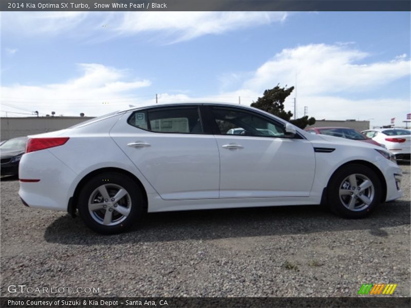 Snow White Pearl / Black 2014 Kia Optima SX Turbo