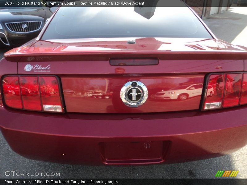Redfire Metallic / Black/Dove Accent 2007 Ford Mustang V6 Premium Coupe