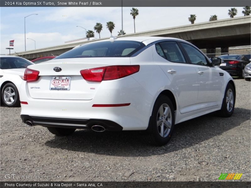 Snow White Pearl / Black 2014 Kia Optima SX Turbo