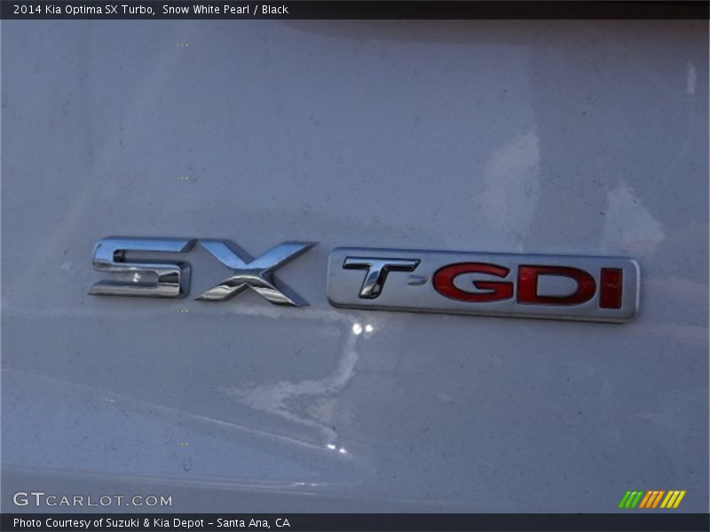 Snow White Pearl / Black 2014 Kia Optima SX Turbo