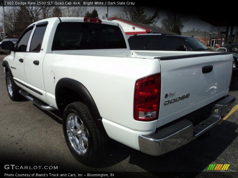 Bright White / Dark Slate Gray 2002 Dodge Ram 1500 SLT Quad Cab 4x4