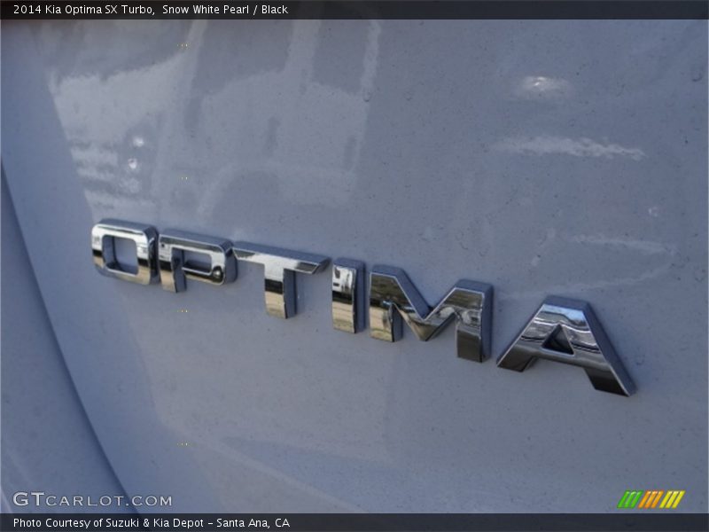 Snow White Pearl / Black 2014 Kia Optima SX Turbo