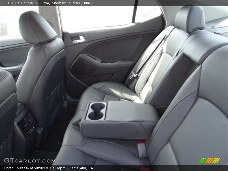 Snow White Pearl / Black 2014 Kia Optima SX Turbo