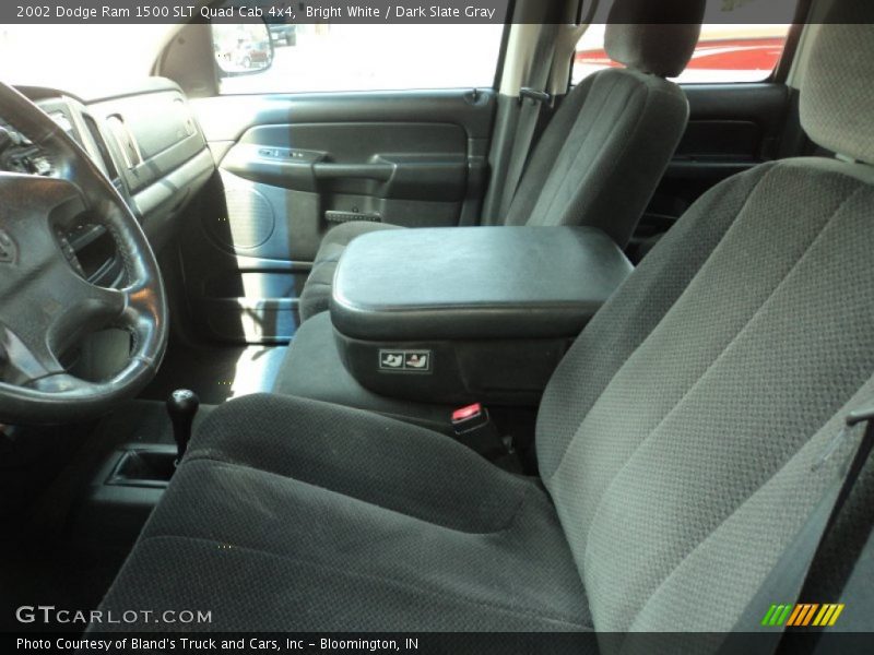 Bright White / Dark Slate Gray 2002 Dodge Ram 1500 SLT Quad Cab 4x4