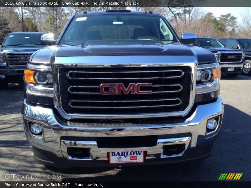 Iridium Metallic / Jet Black 2015 GMC Sierra 2500HD SLT Crew Cab 4x4