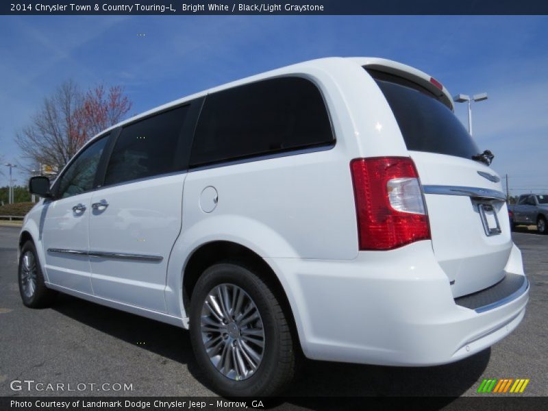 Bright White / Black/Light Graystone 2014 Chrysler Town & Country Touring-L