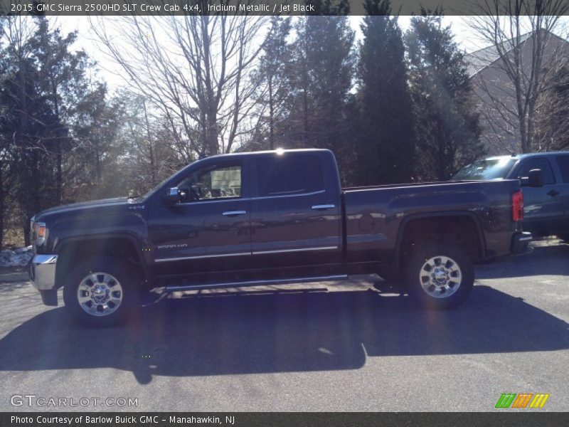 Iridium Metallic / Jet Black 2015 GMC Sierra 2500HD SLT Crew Cab 4x4