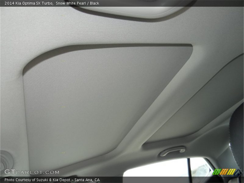 Snow White Pearl / Black 2014 Kia Optima SX Turbo
