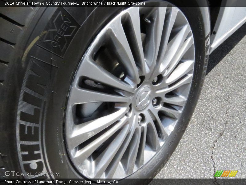 Bright White / Black/Light Graystone 2014 Chrysler Town & Country Touring-L