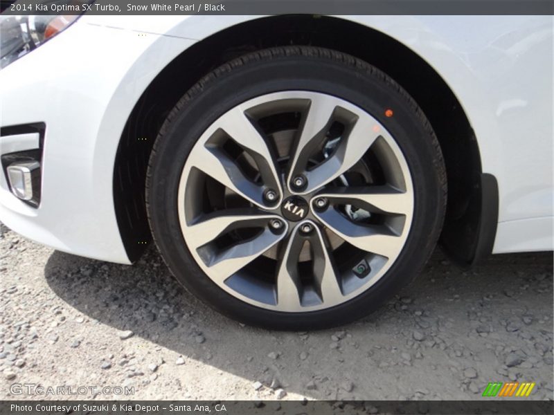Snow White Pearl / Black 2014 Kia Optima SX Turbo
